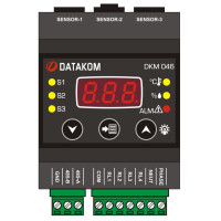 DATAKOM DKM-046 Контролер температури та вологості з дисплеєм та релейними виходами, AC джерело живлення DATAKOM DKM-046 Контролер температури та вологості з дисплеєм та релейними виходами, AC джерело живлення
